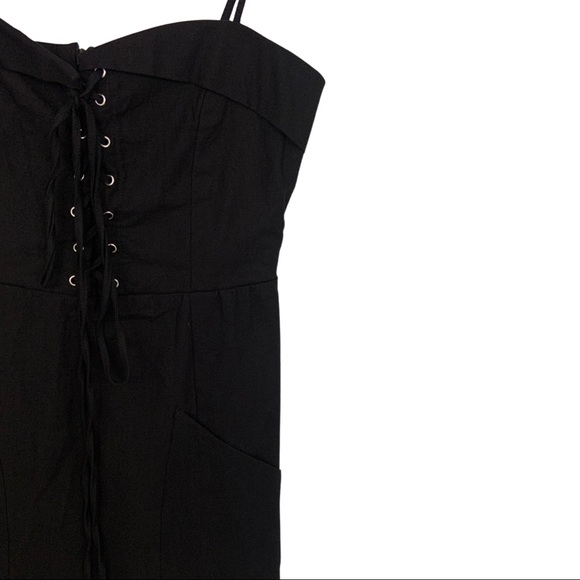 Sleeveless Lace Up Chest Mini Dress - Picture 3 of 4